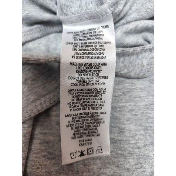 Calvin Klein Bodysuit Shirt Women's SMALL Gray Short-Sleeve Cotton Modal NWOT - Picture 8 of 13